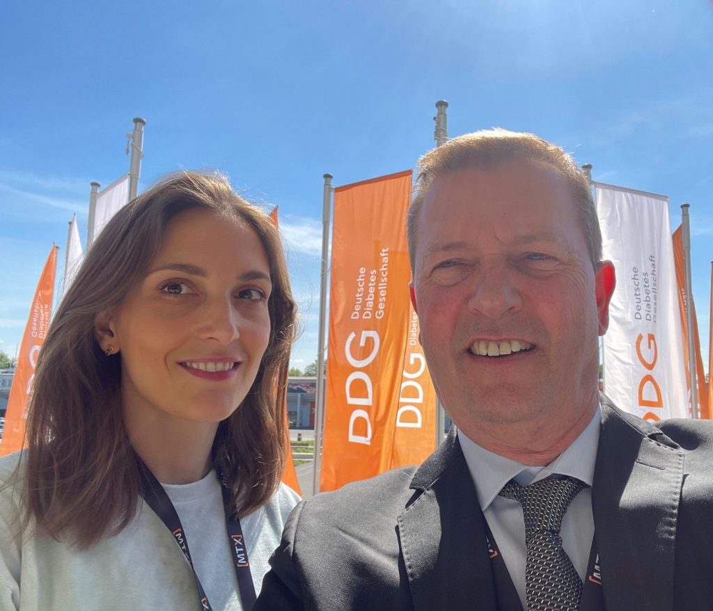 Prof.Dr.Thomas Forst, Chief Medical Officer of CRS, and Dr. Maria Marinez